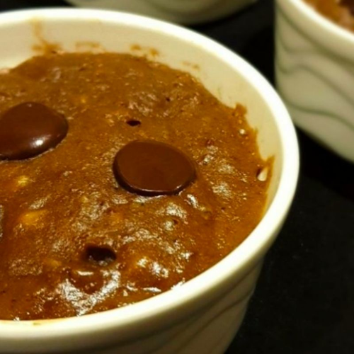 Goey Banana choc mug cake